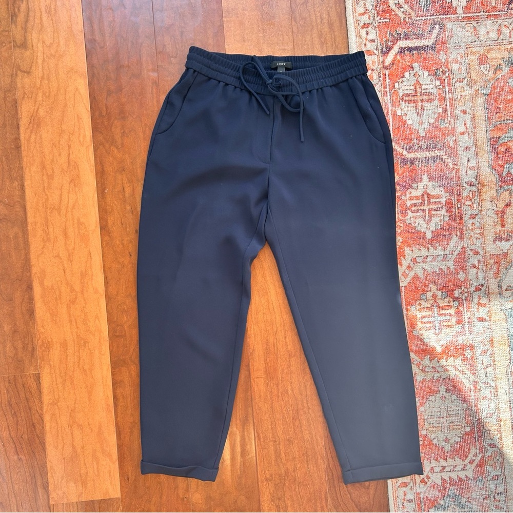 J.Crew Jogger Dress Pants, Navy, Size 8